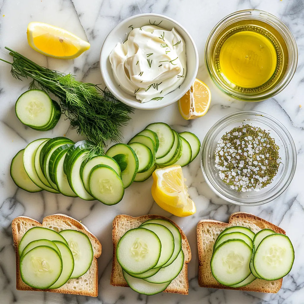 Easy Cucumber Salad Sandwiches