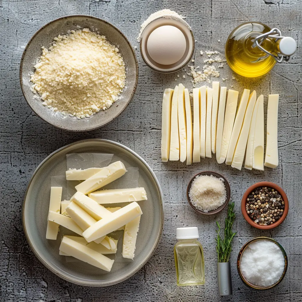 Fried Homemade Mozzarella Sticks