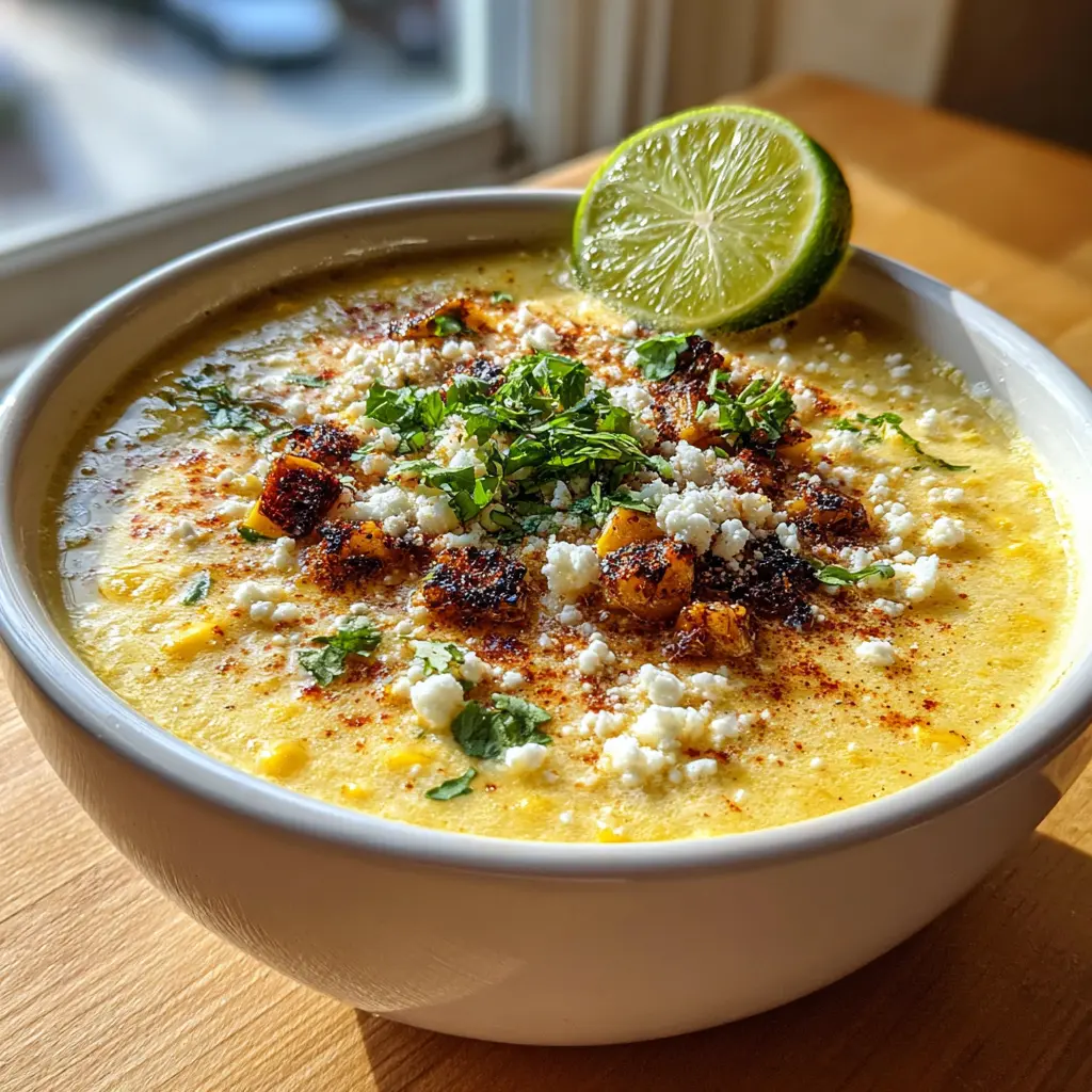Savory Mexican Street Corn Soup – The Ultimate Cheesy & Comforting Bowl