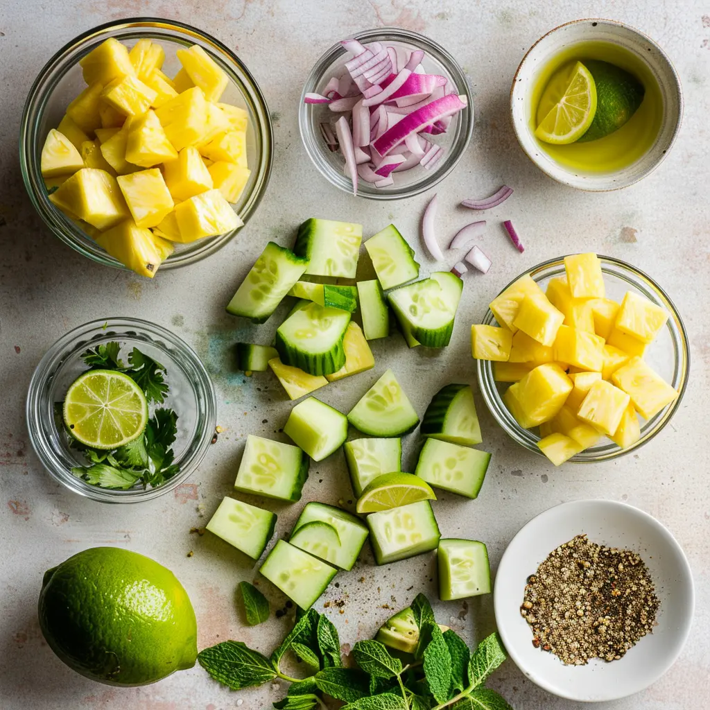 Pineapple Cucumber Salad 