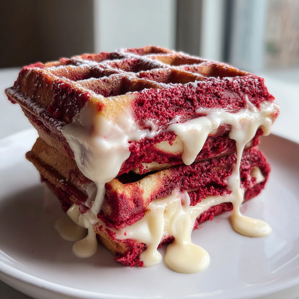 Red Velvet Marble Waffles: An Irresistibly Delicious Breakfast Treat