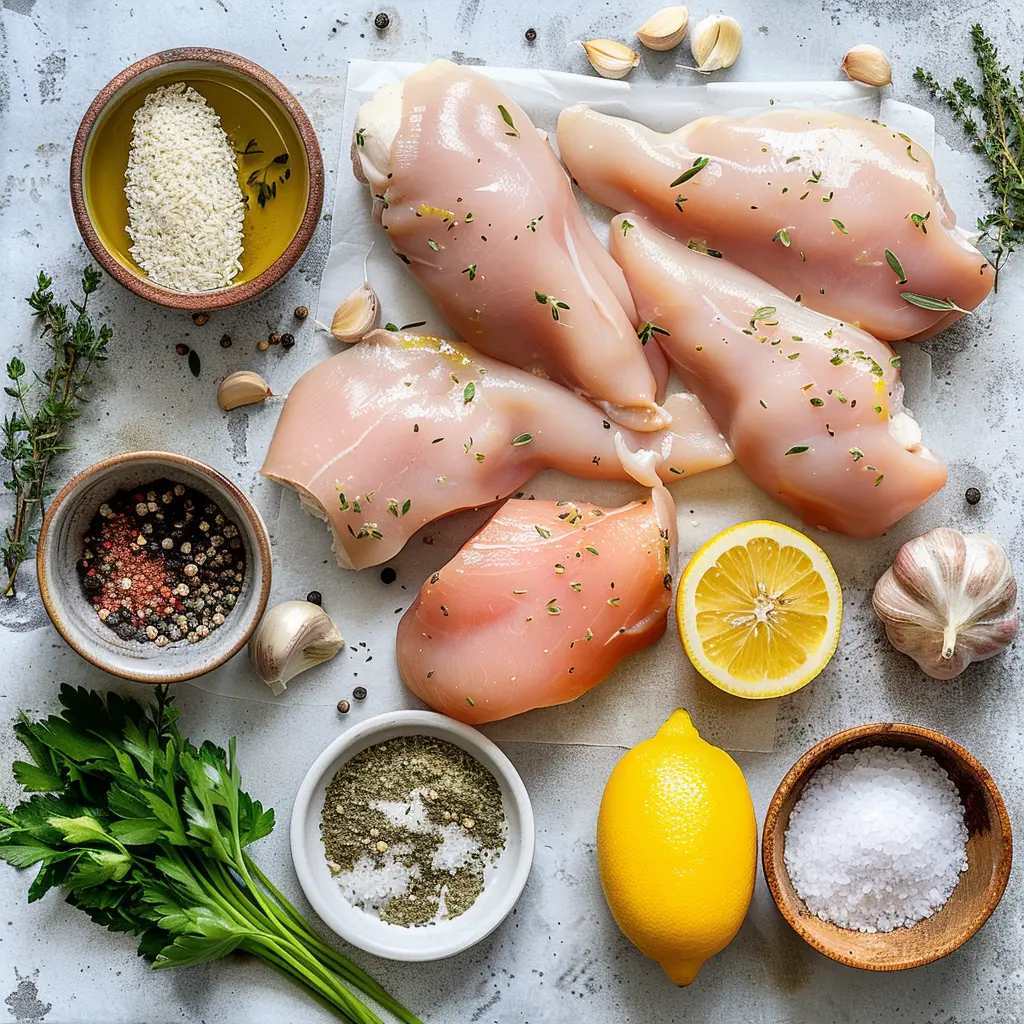 Slow Cooker Lemon Herb Chicken and Rice
