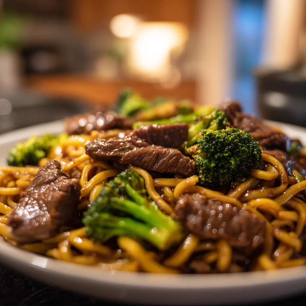 Beef and Broccoli Noodles