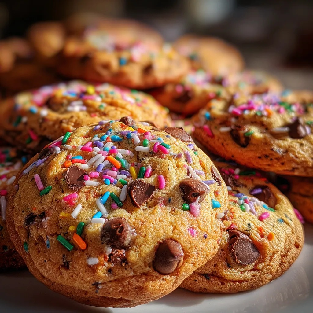 Cake Batter Chocolate Chip Cookies