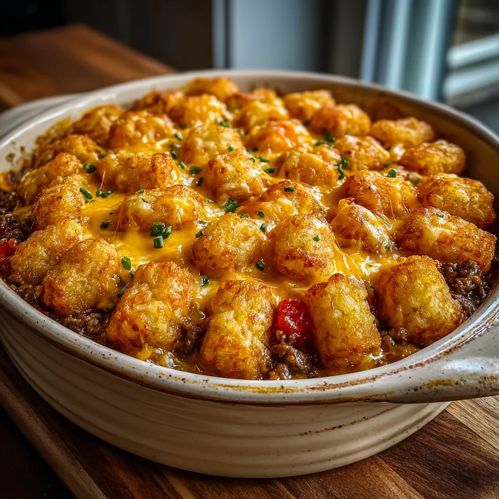 Cheeseburger Tater Tot Casserole Recipe: Easy Winner!