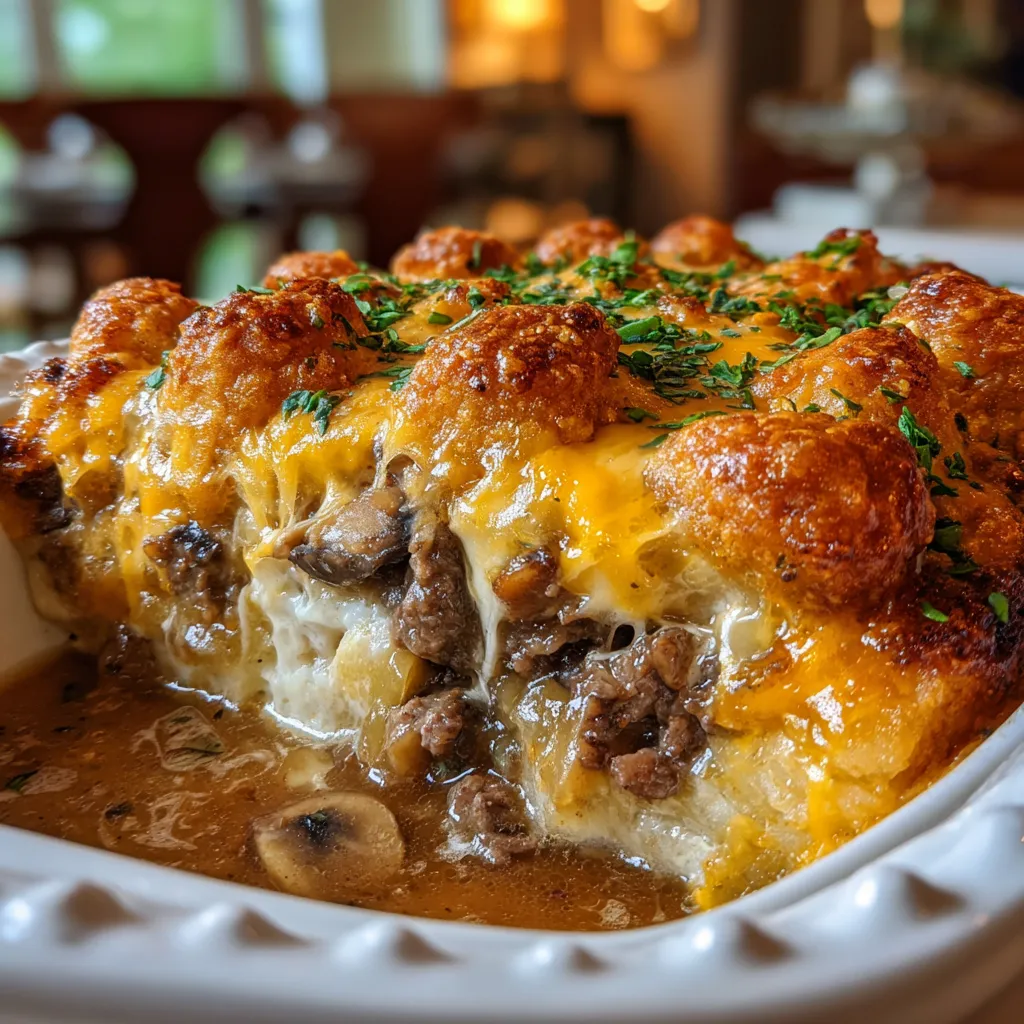 Cheesy Beef and Potato Casserole