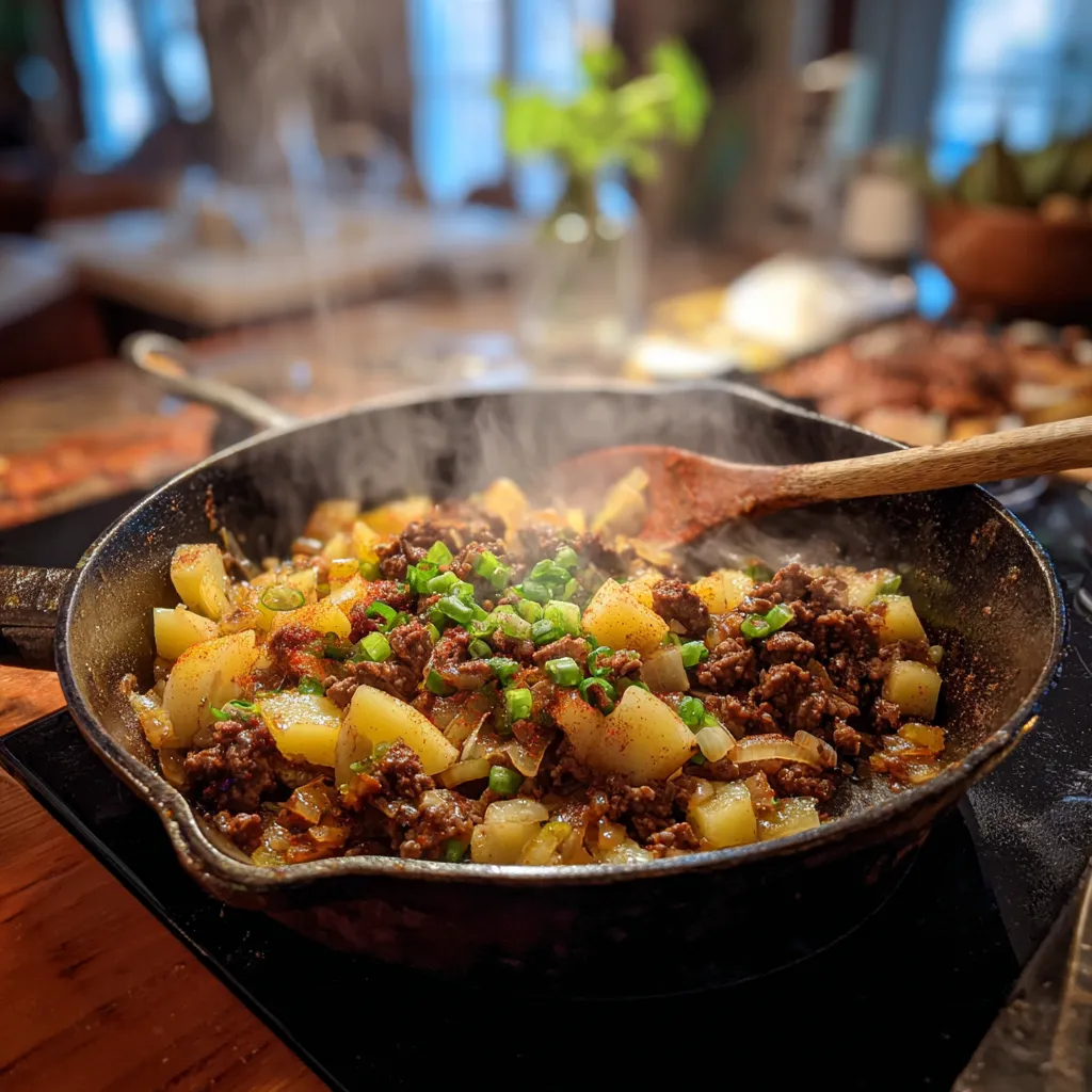Cheesy Potato Burritos with Beef