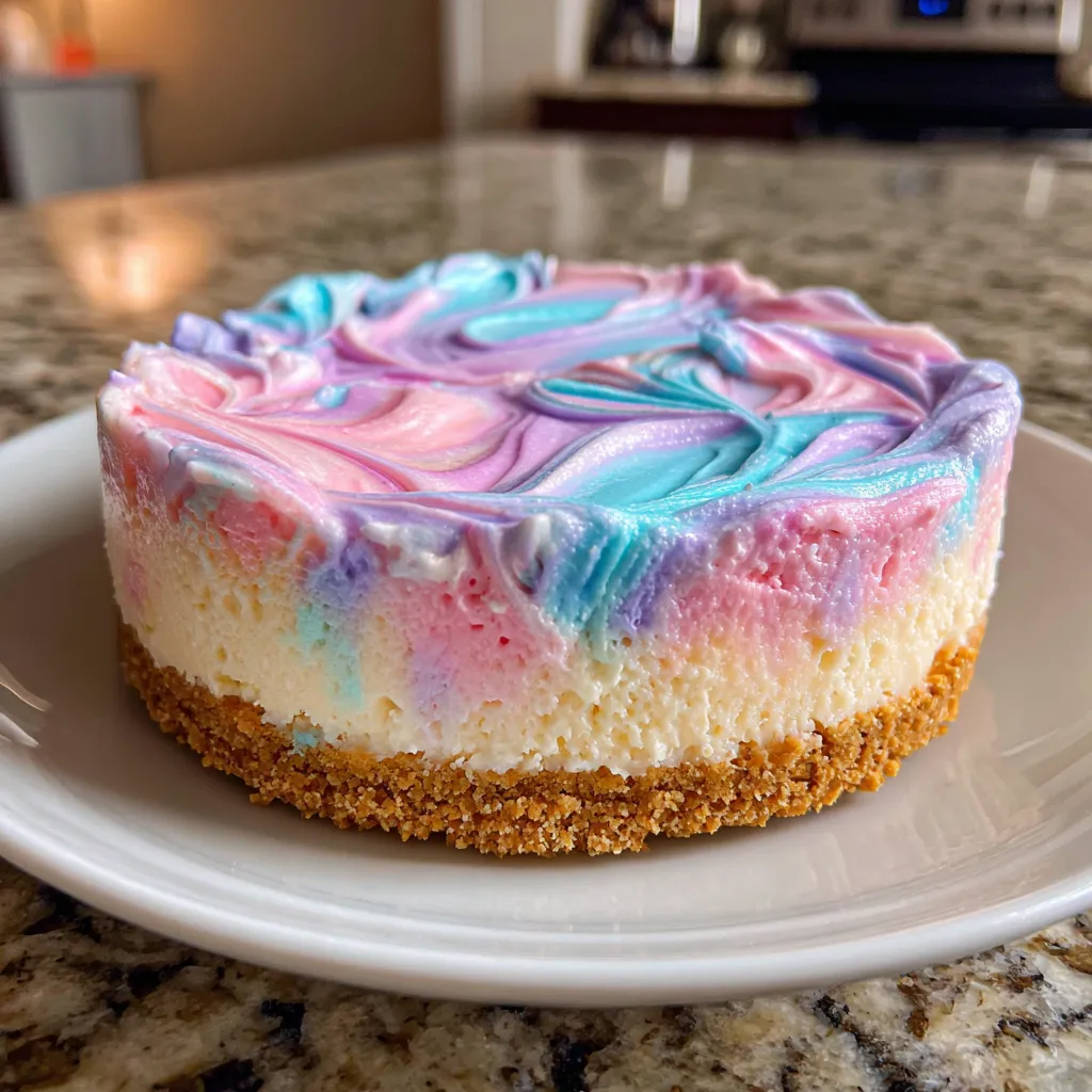 Cotton Candy Cheesecake