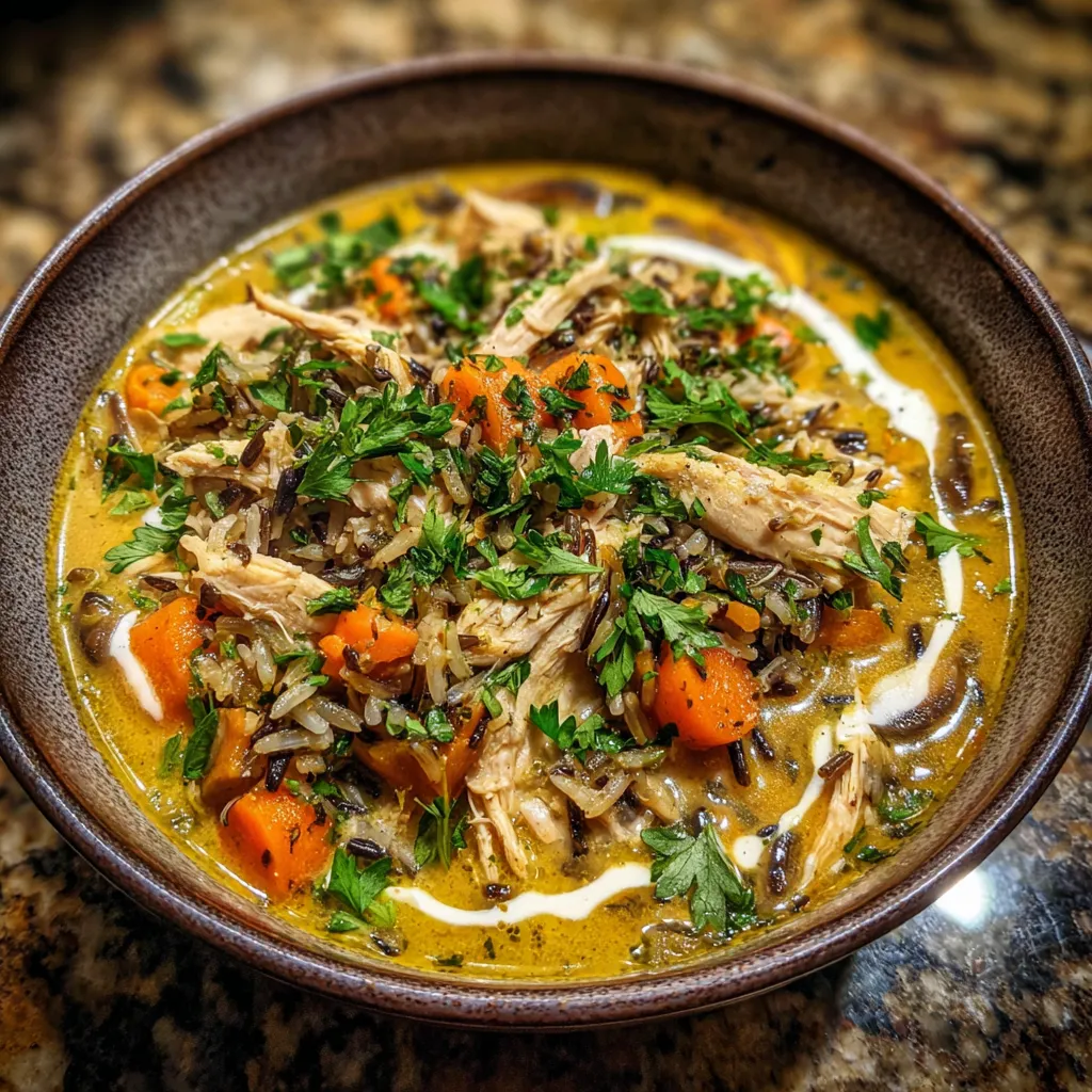 Cozy Autumn Wild Rice Soup