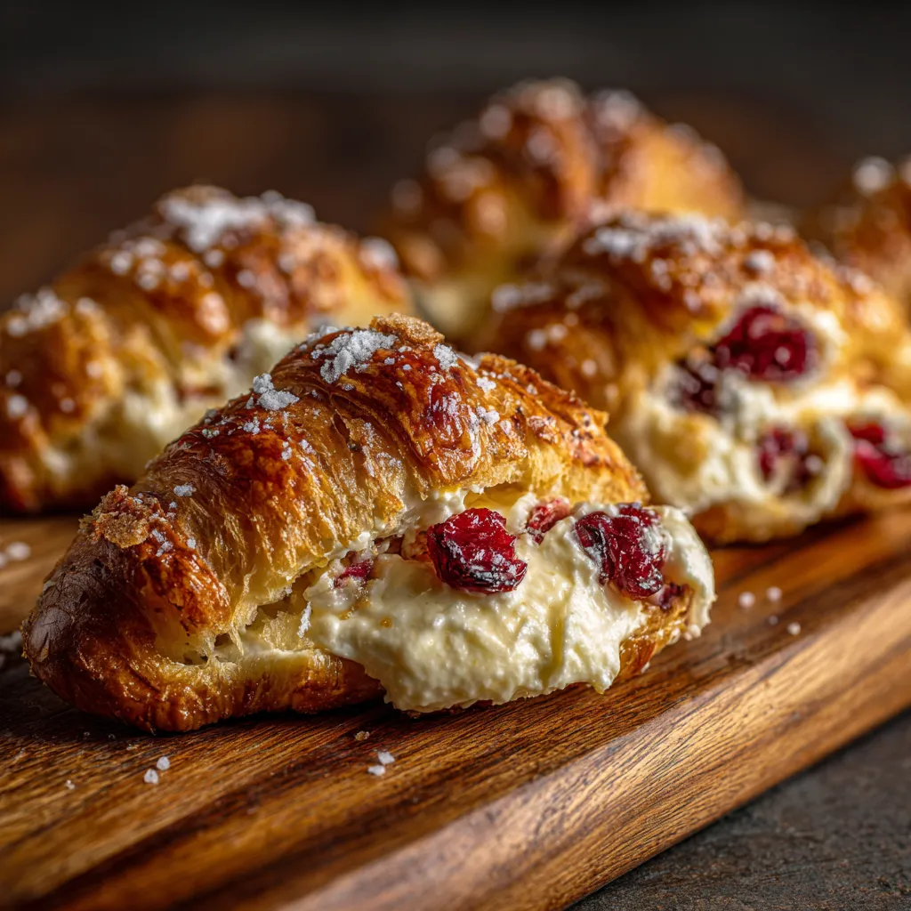 Cranberry Cream Cheese Crescent Bites