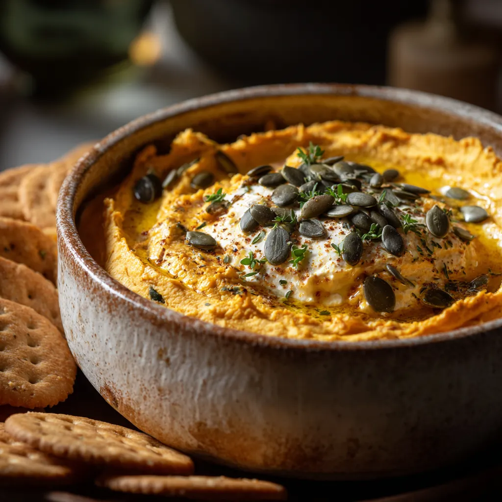 Creamy Pumpkin Whipped Feta Dip