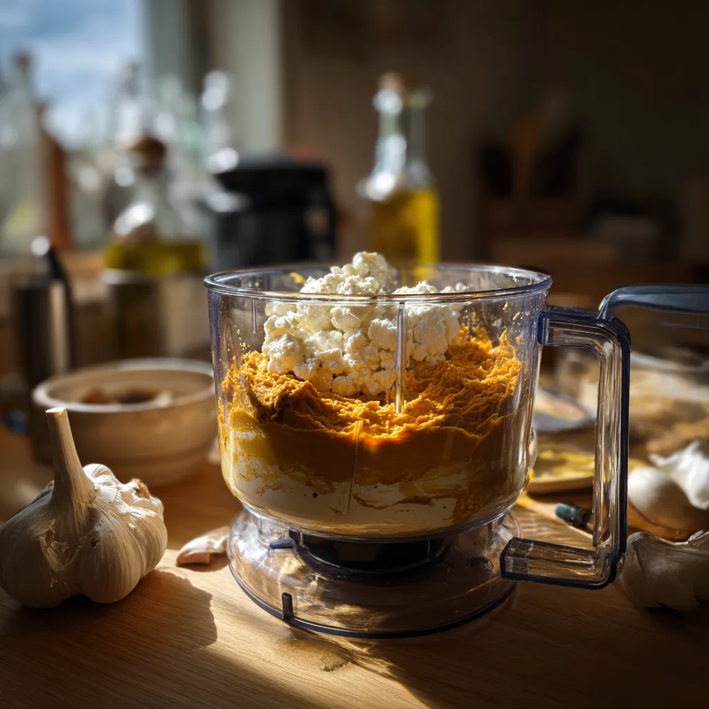 Creamy Pumpkin Whipped Feta Dip