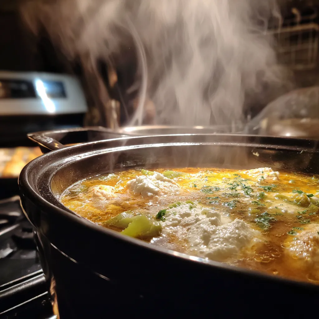 Crock Pot Creamy Green Enchilada Chicken Soup
