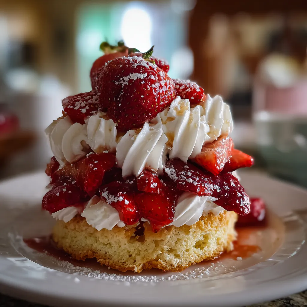 Fluffy Italian Strawberry Shortcake
