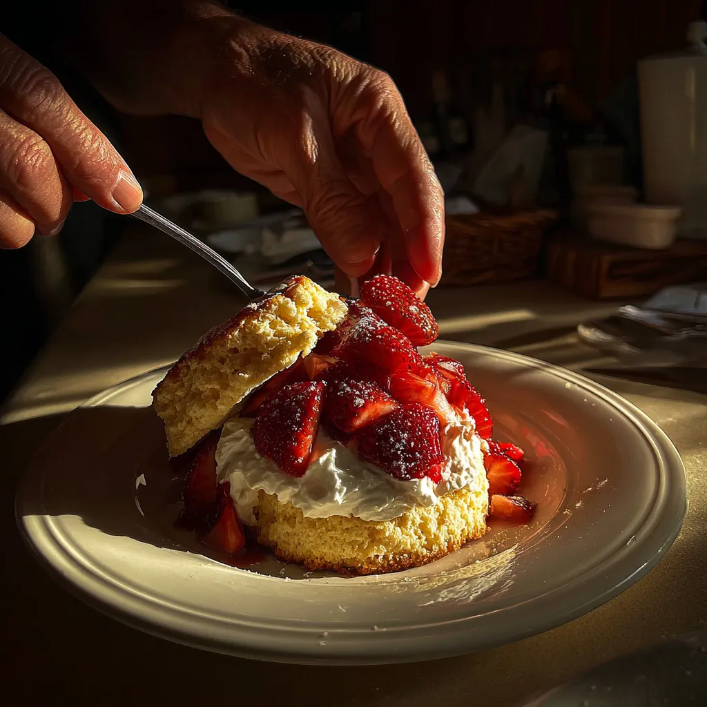 Fluffy Italian Strawberry Shortcake