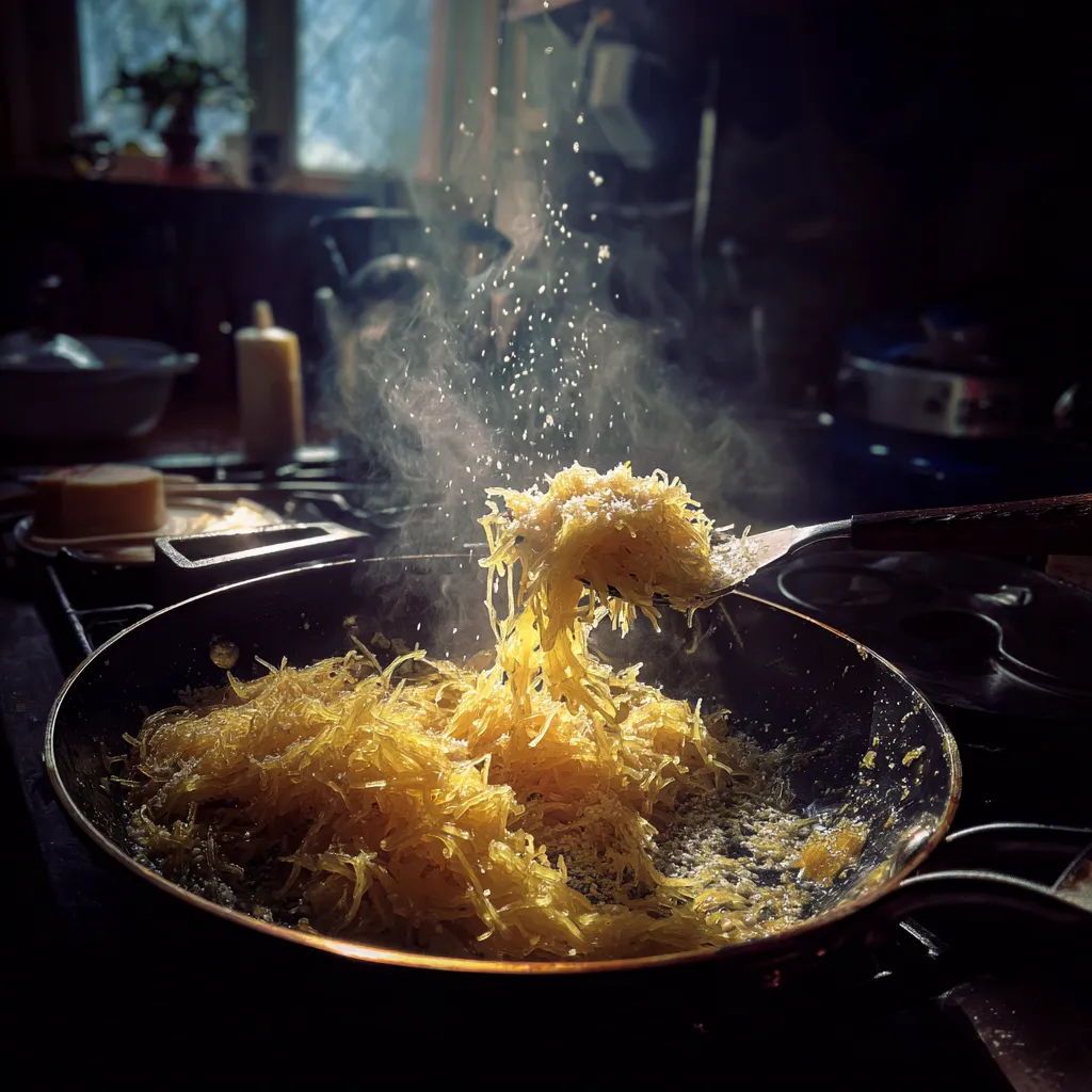 Garlic Parmesan Spaghetti Squash