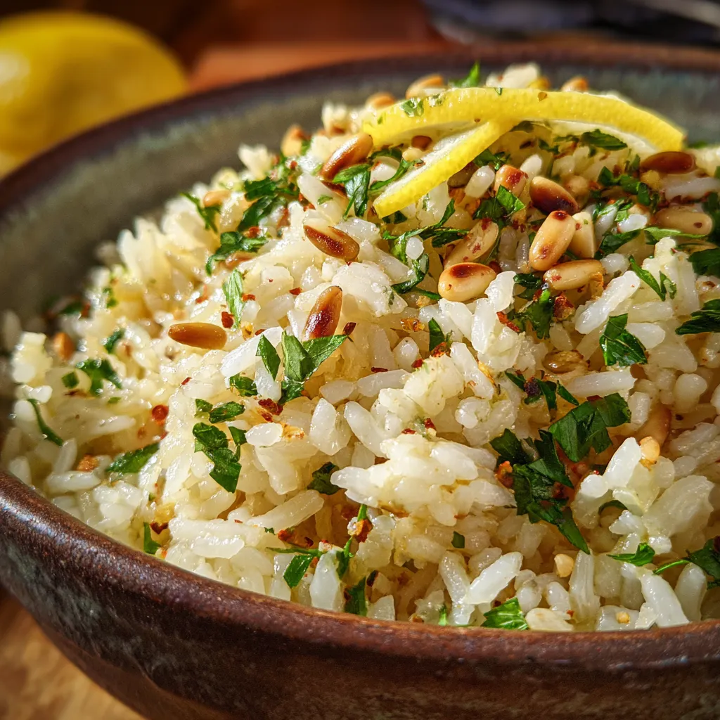 Mediterranean Lemon Rice