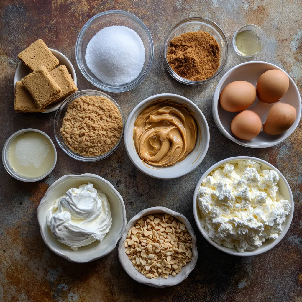 Peanut Butter Cottage Cheese Cheesecake