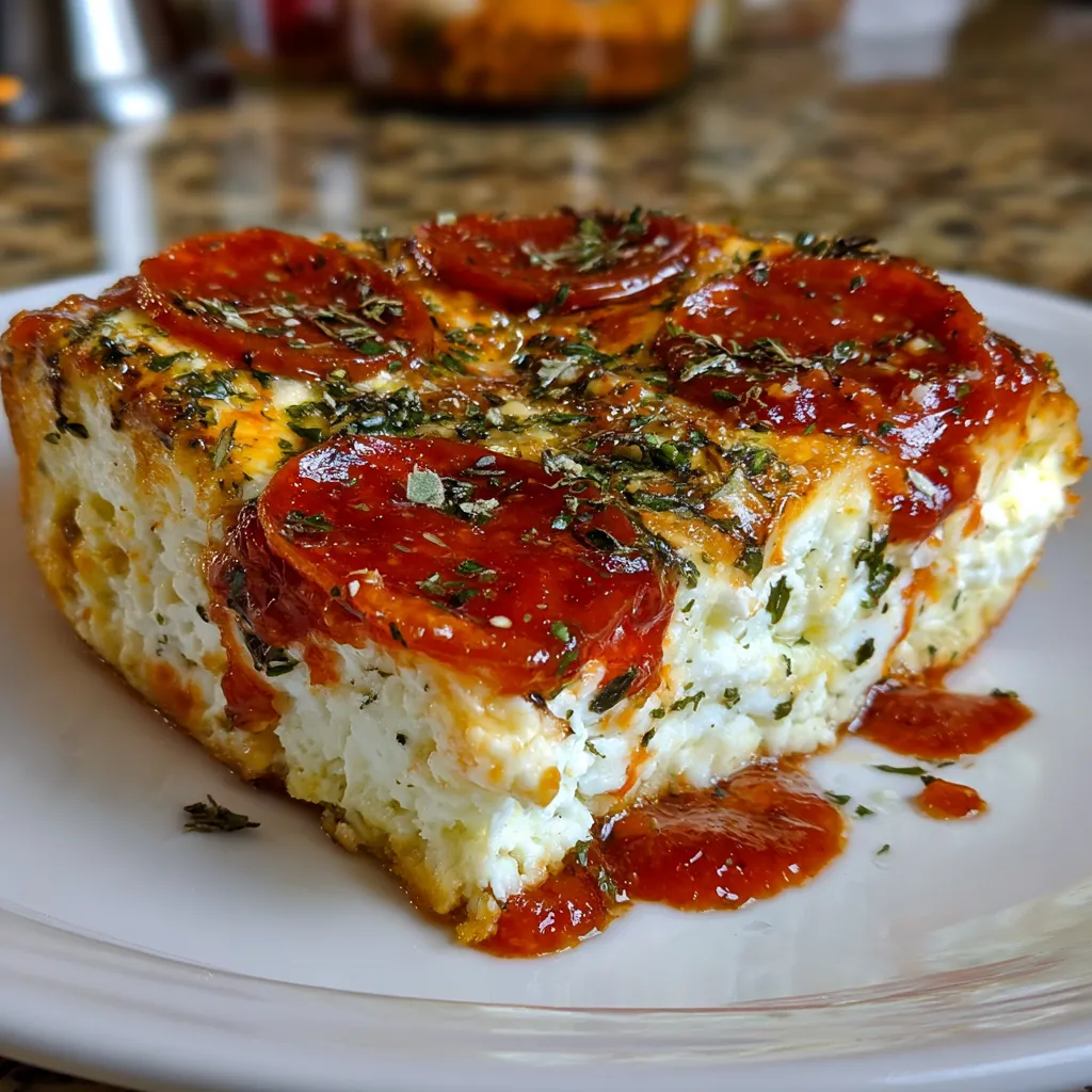 Pizza Style Cottage Cheese Bake