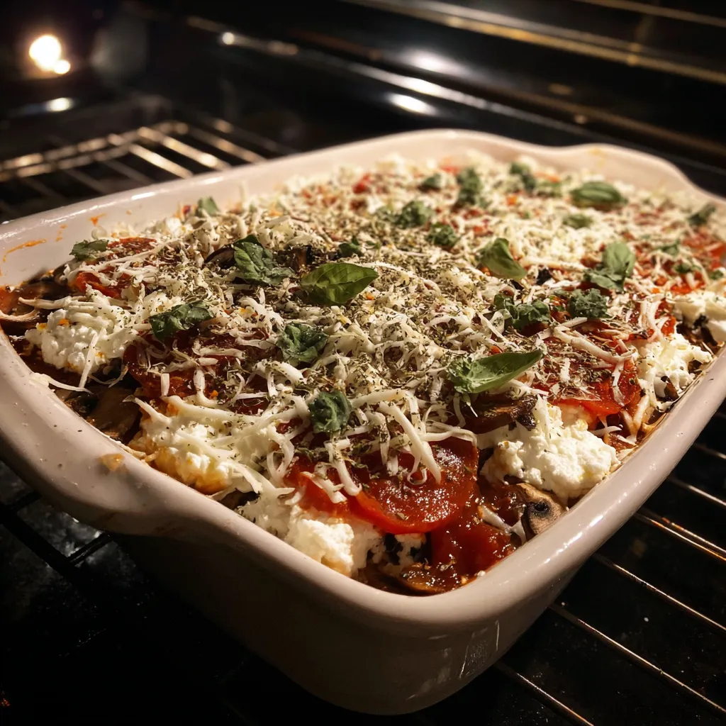 Pizza Style Cottage Cheese Bake
