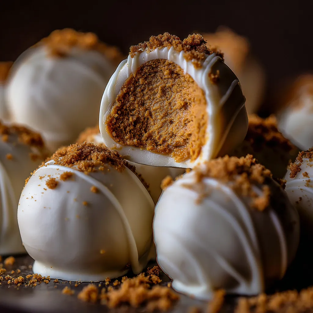 Pumpkin Cheesecake Truffles