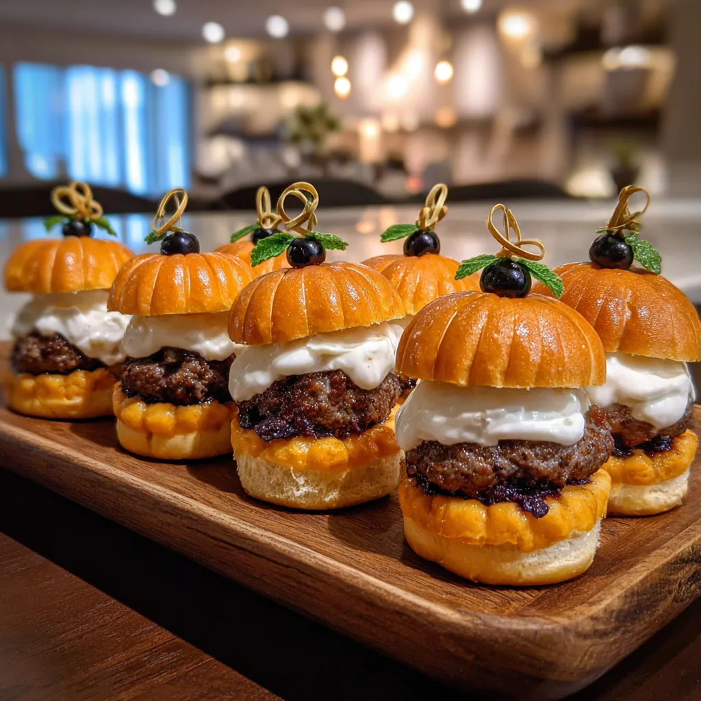Pumpkin-Shaped Sliders