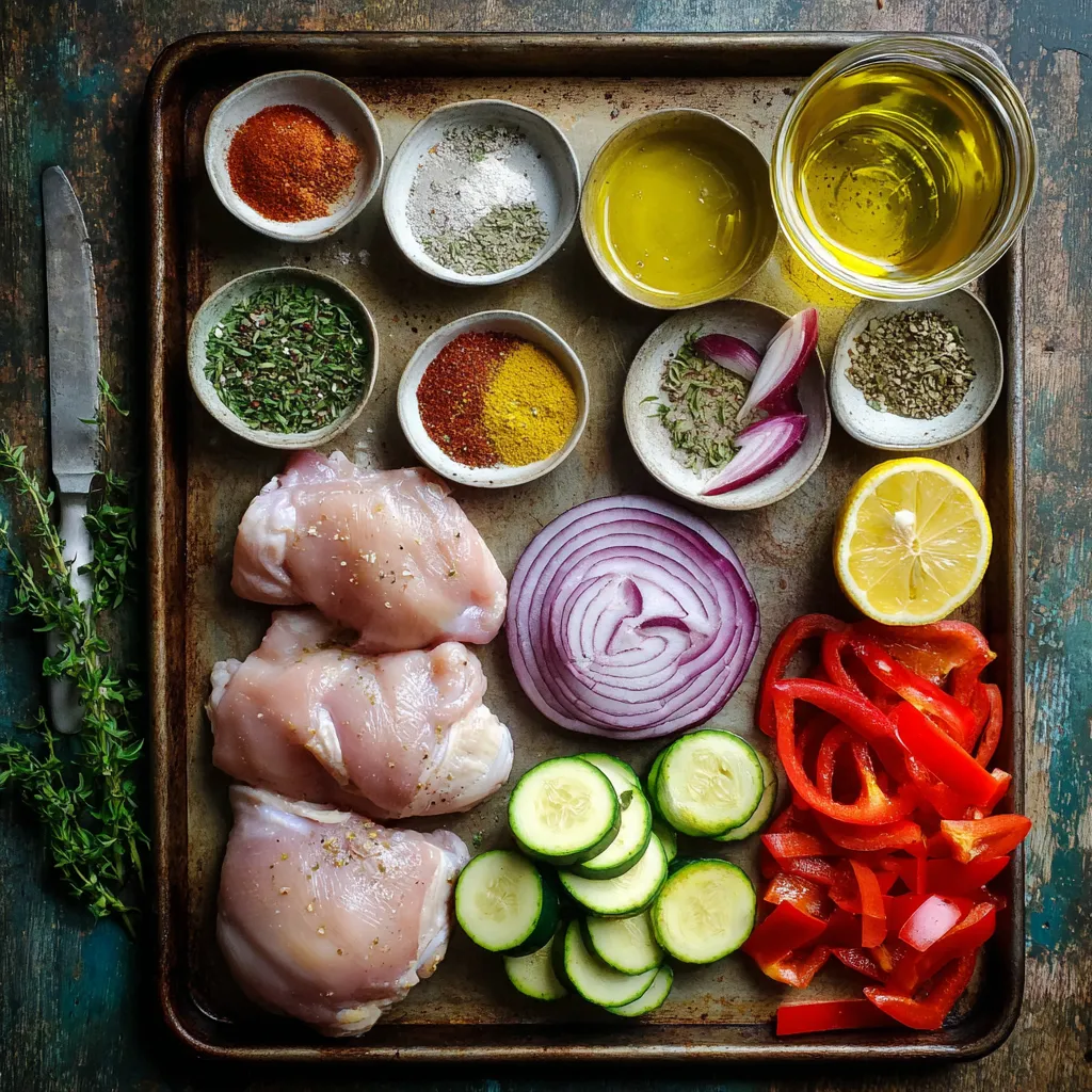 Sheet Pan Chicken Shawarma