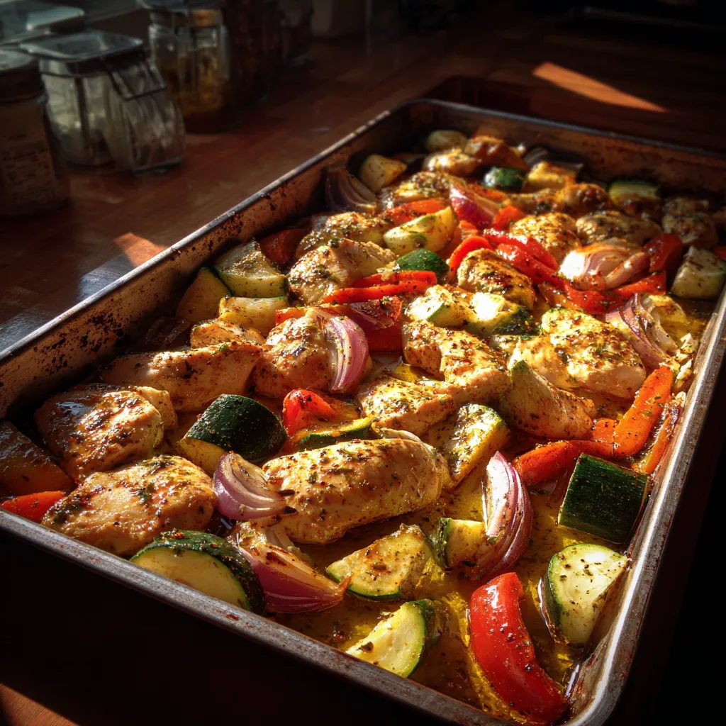 Sheet Pan Chicken Shawarma