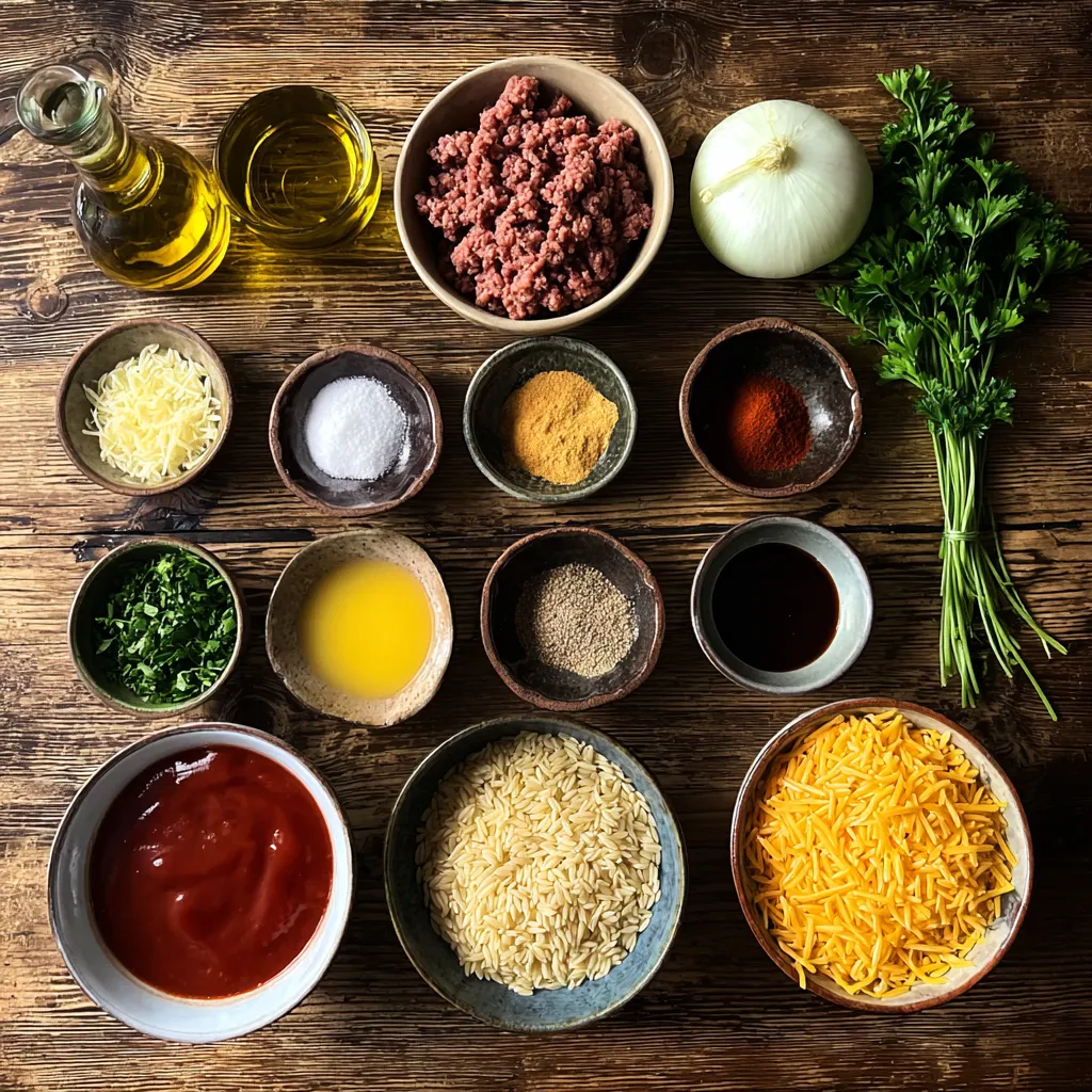 Sloppy Joe style Orzo