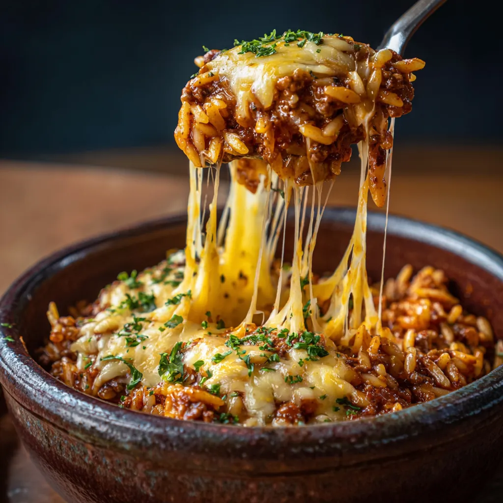 Sloppy Joe style Orzo