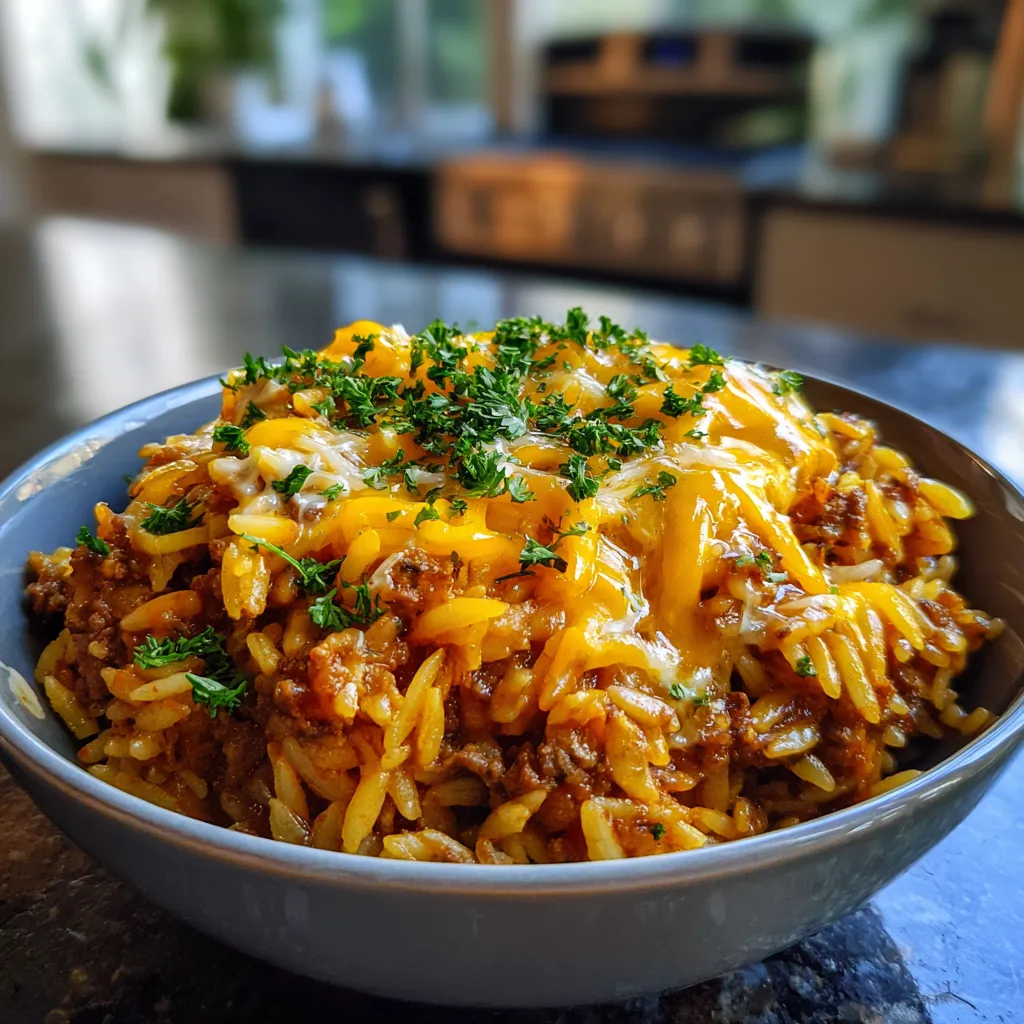 Sloppy Joe style Orzo: Quick, Delicious, Easy Recipe!