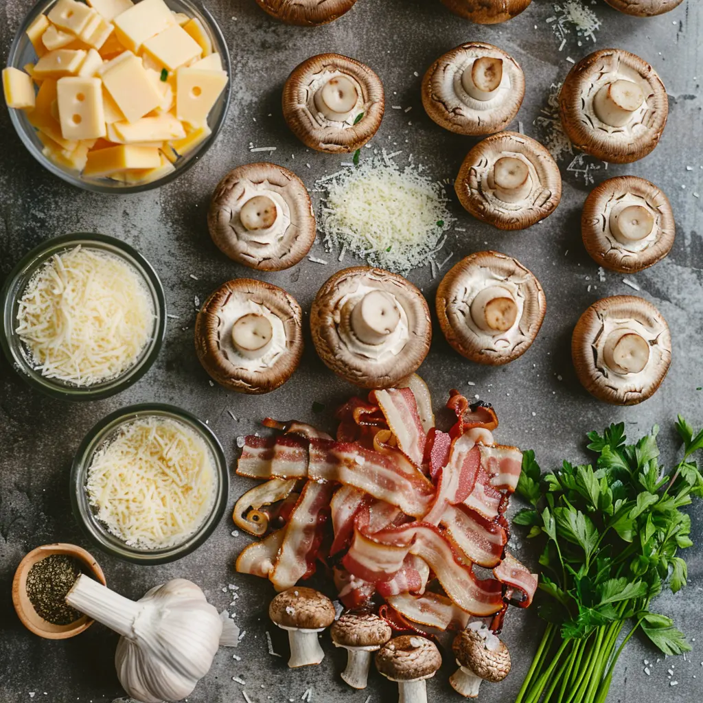 Smoky Stuffed Mushrooms