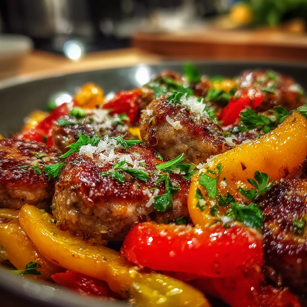 Spicy Sausage and Pepper Skillet