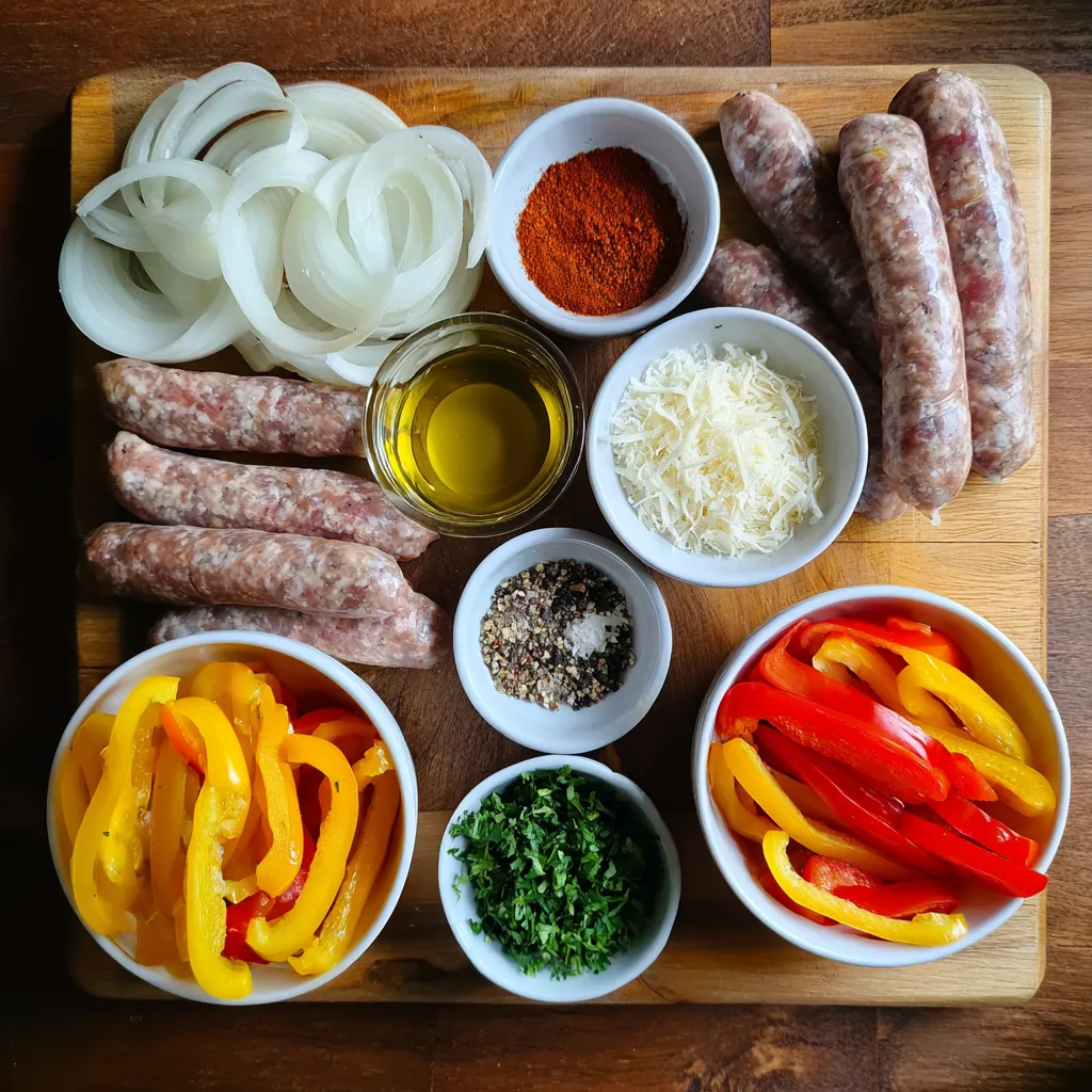 Spicy Sausage and Pepper Skillet