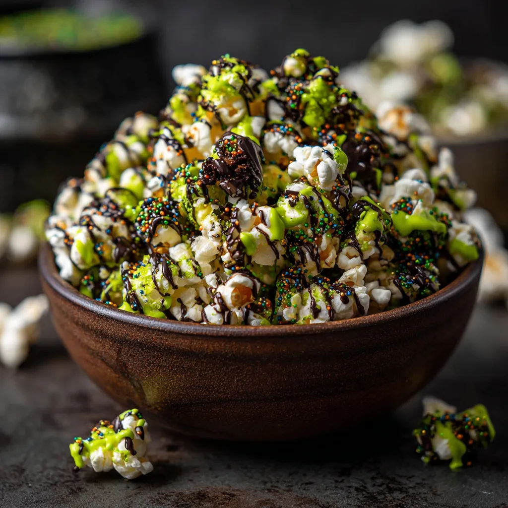 Spooktacular Witches Brew Popcorn Snack: Delicious Halloween Treat!