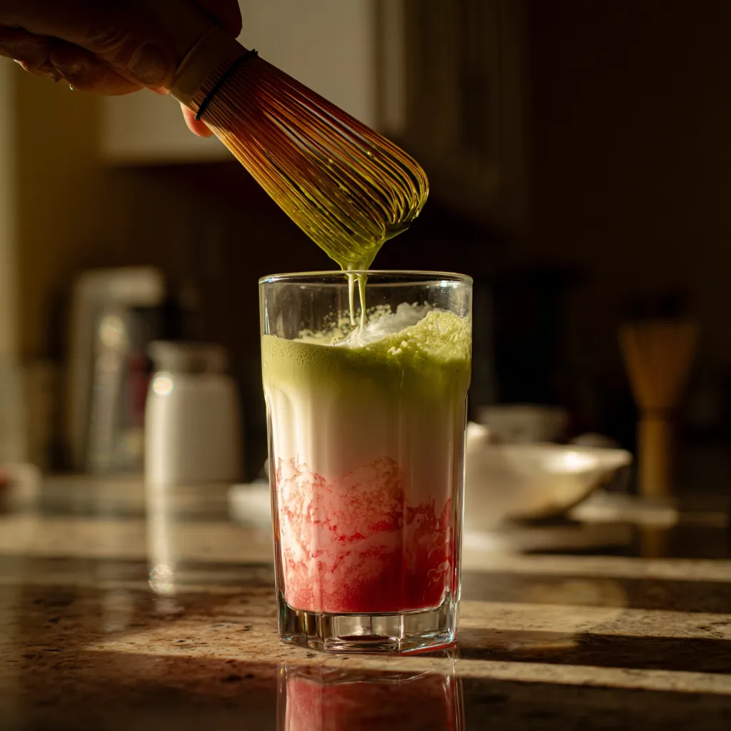 Strawberry Matcha Latte