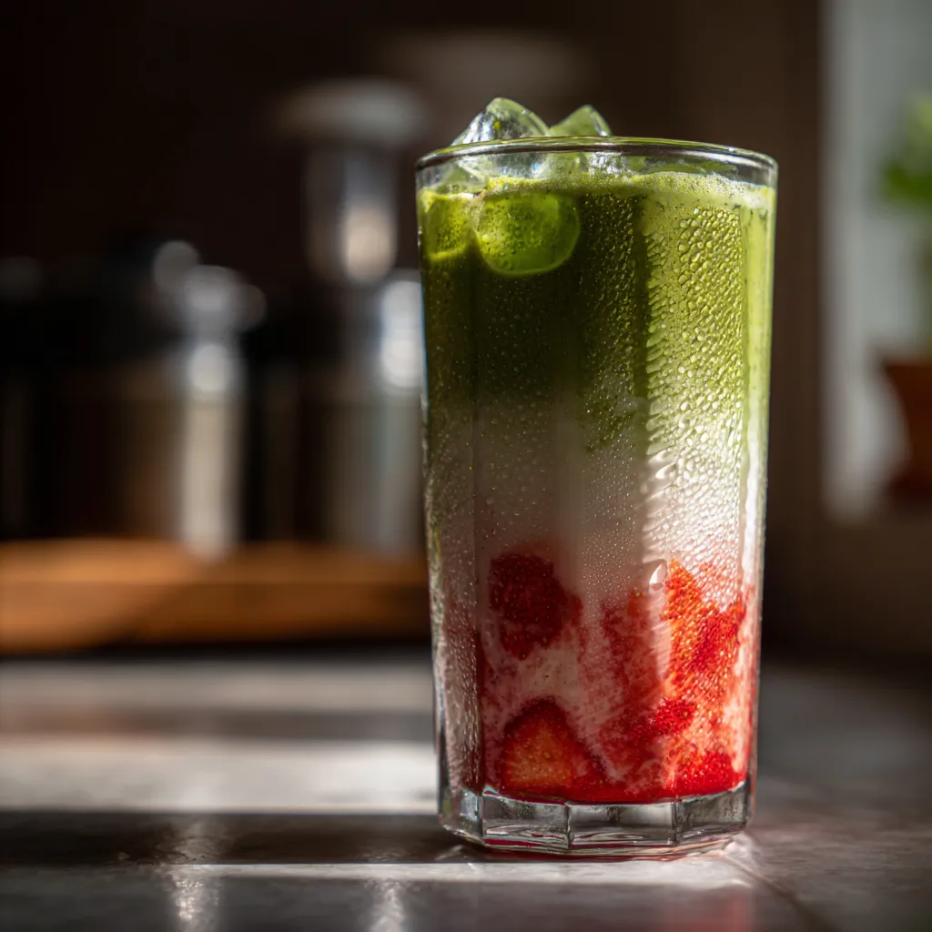Strawberry Matcha Latte