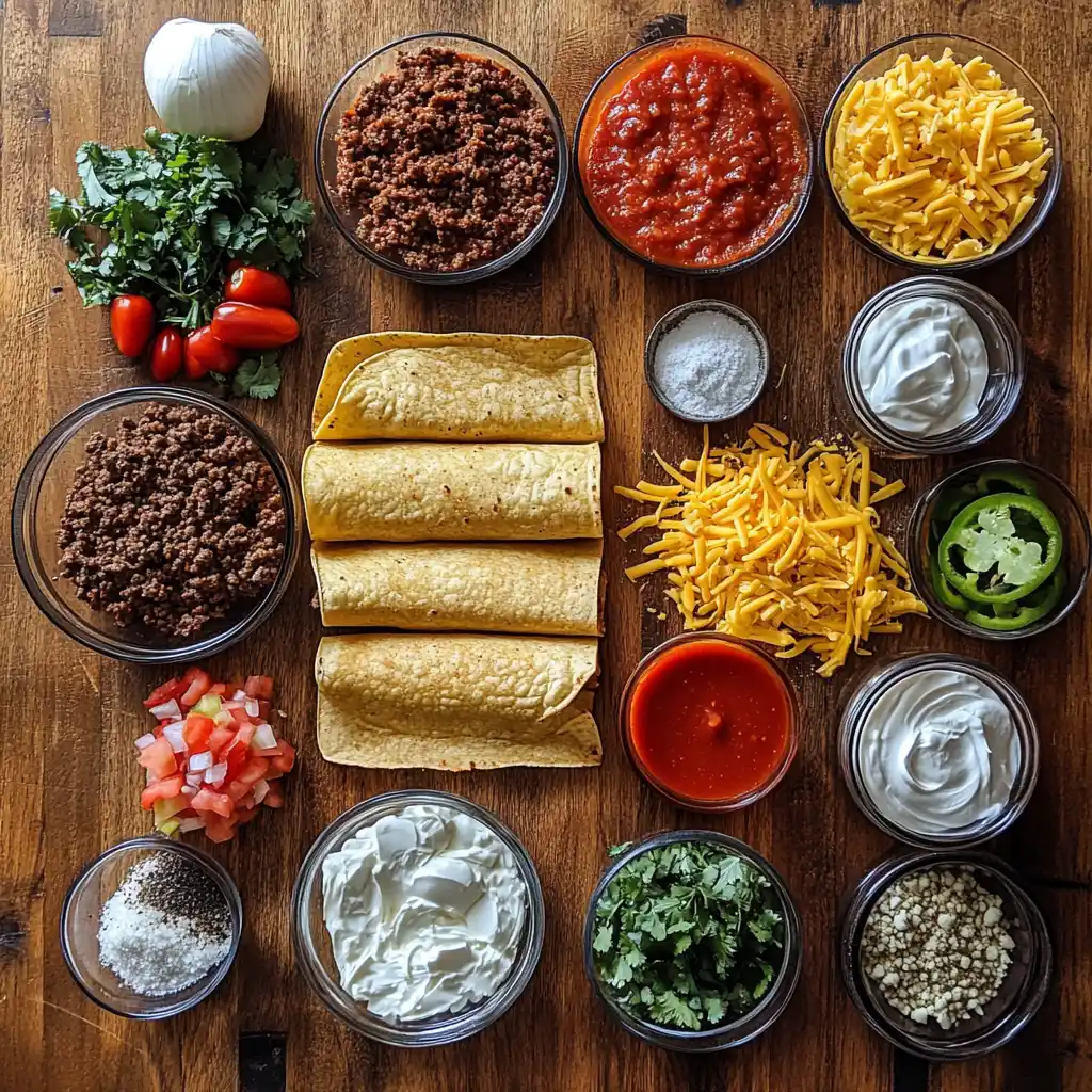 Delicious Ground Beef Enchiladas