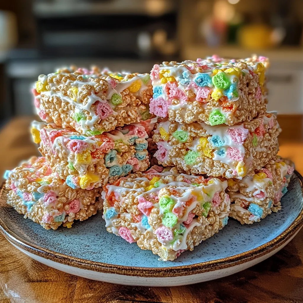 Fruity Pebbles Rice Crispy Treats