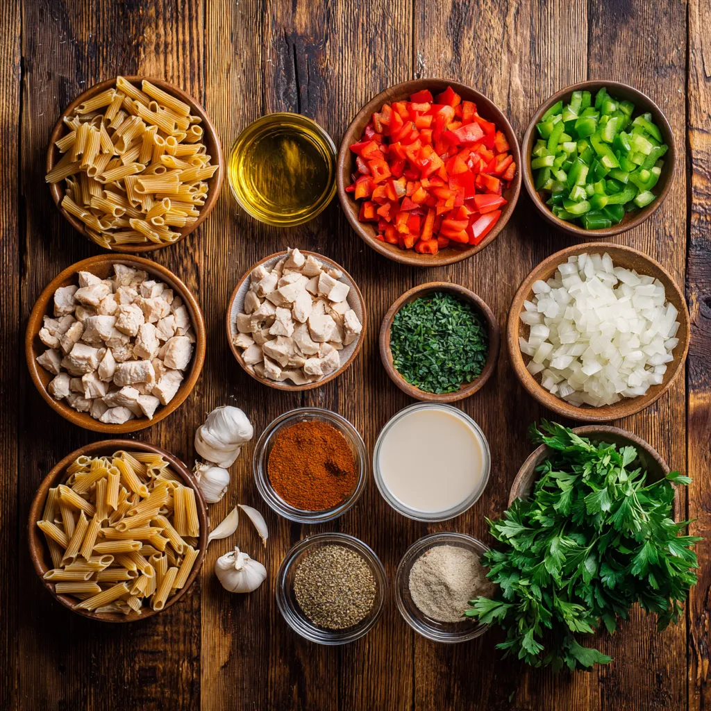 Healthy Cajun Chicken Pasta