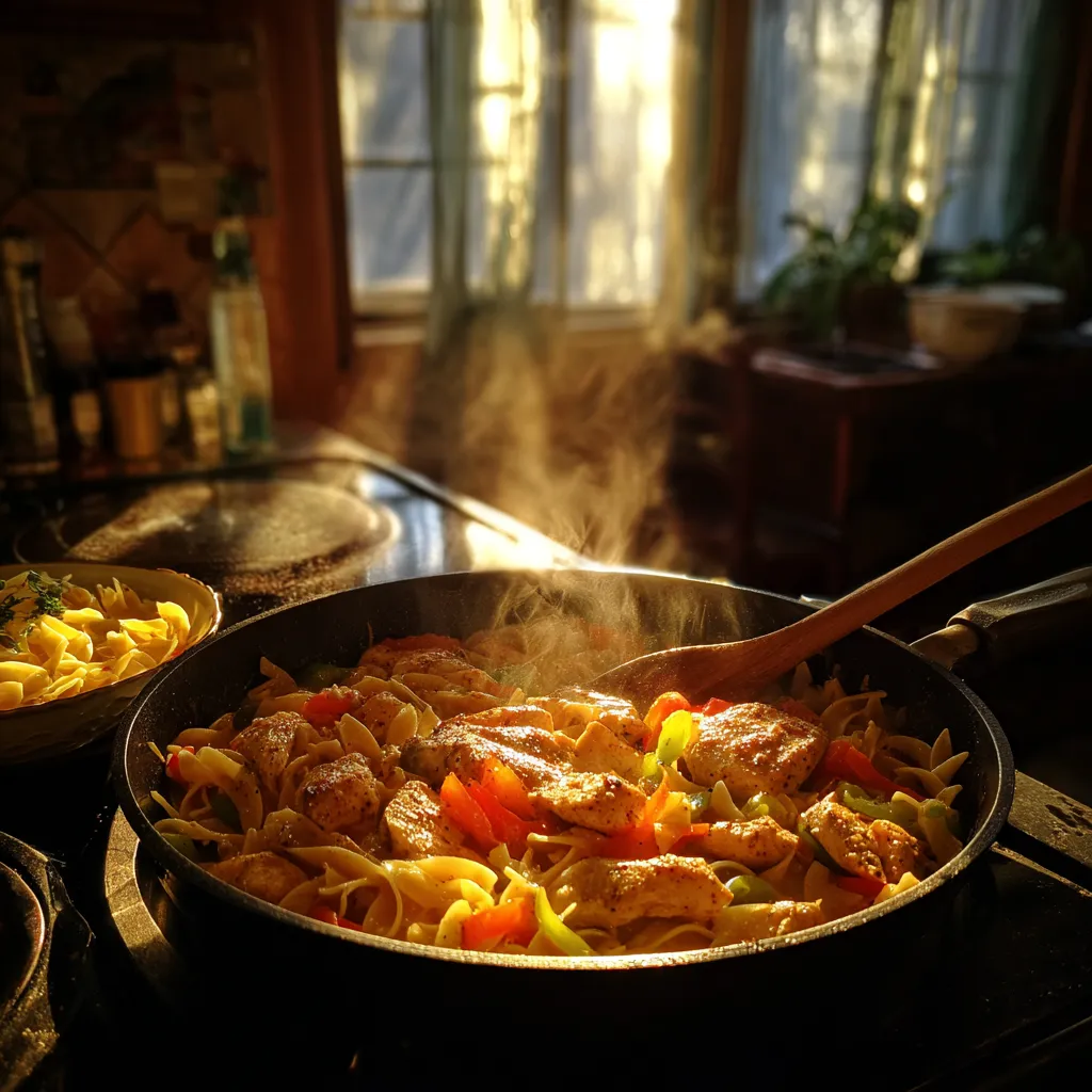 Healthy Cajun Chicken Pasta