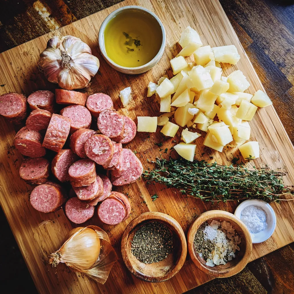 Kielbasa and Potatoes Delicious Meal Idea!