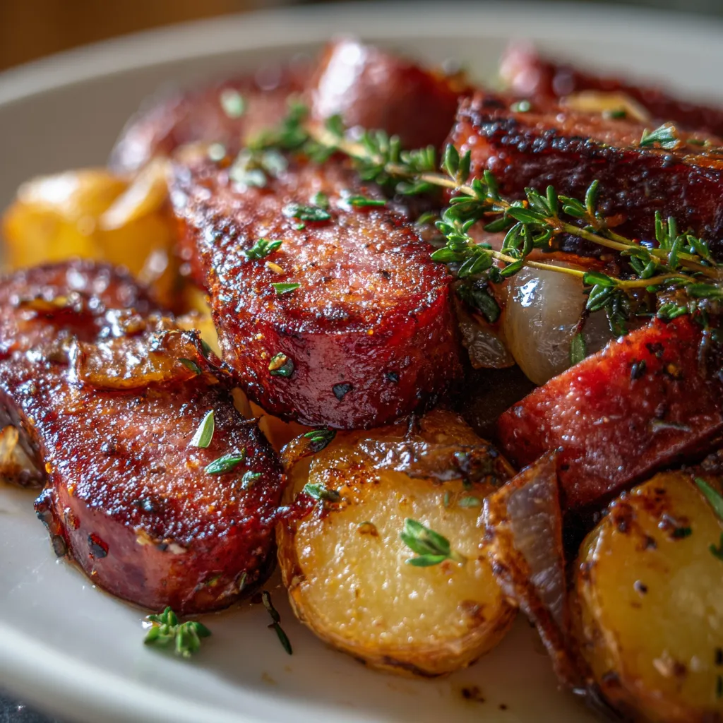 Kielbasa and Potatoes Delicious Meal Idea!