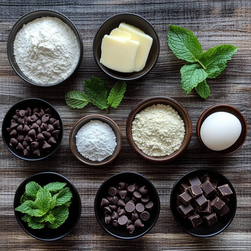Mint Chocolate Chip Cookies