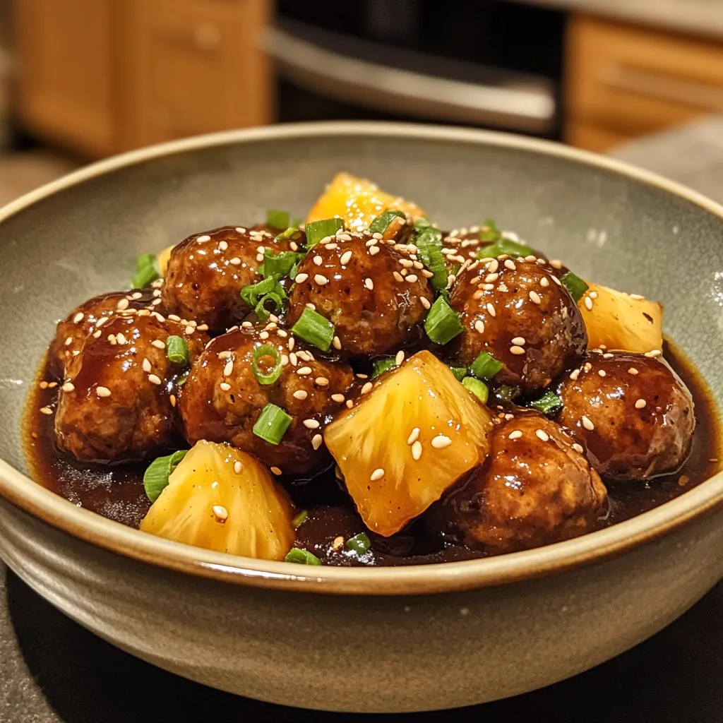 Pineapple Teriyaki Meatball