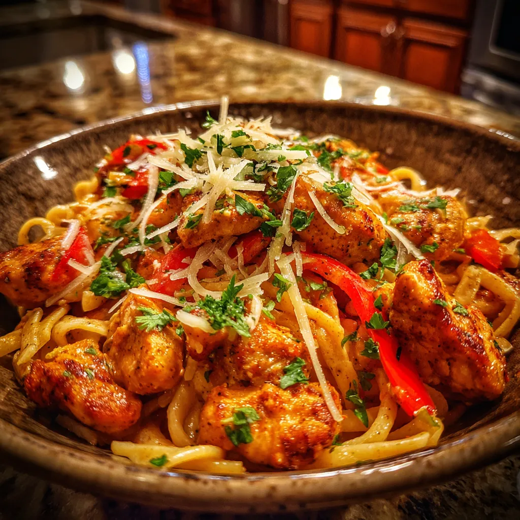 Spicy Cajun Chicken Pasta