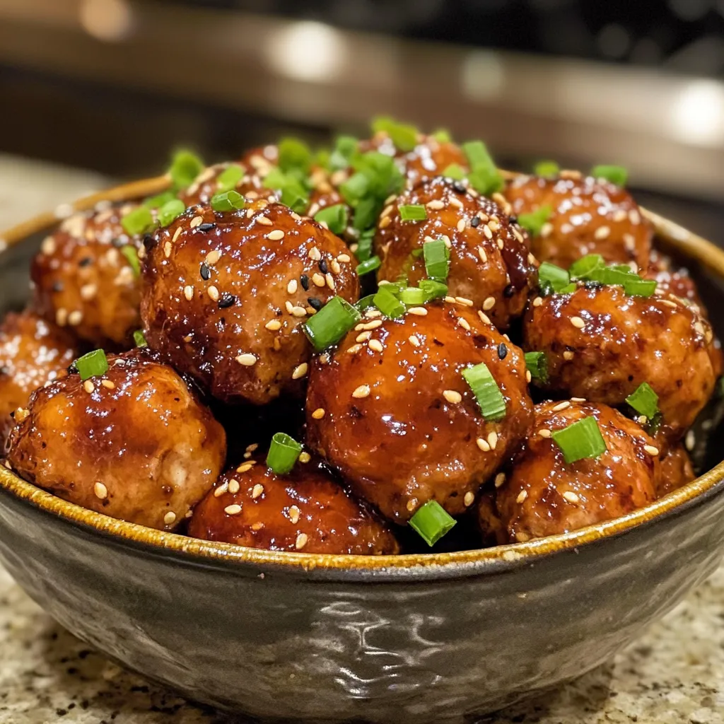 Teriyaki Chicken Meatballs