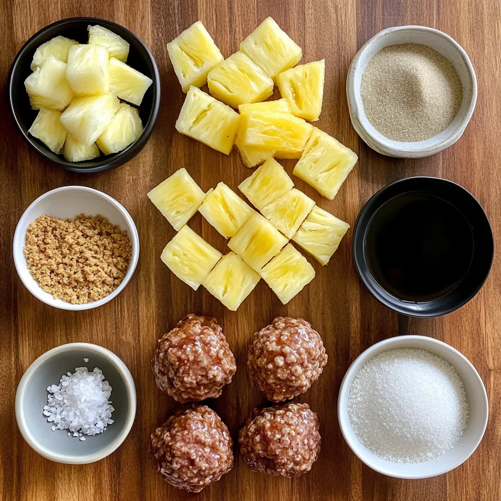 Teriyaki Pineapple Meatballs