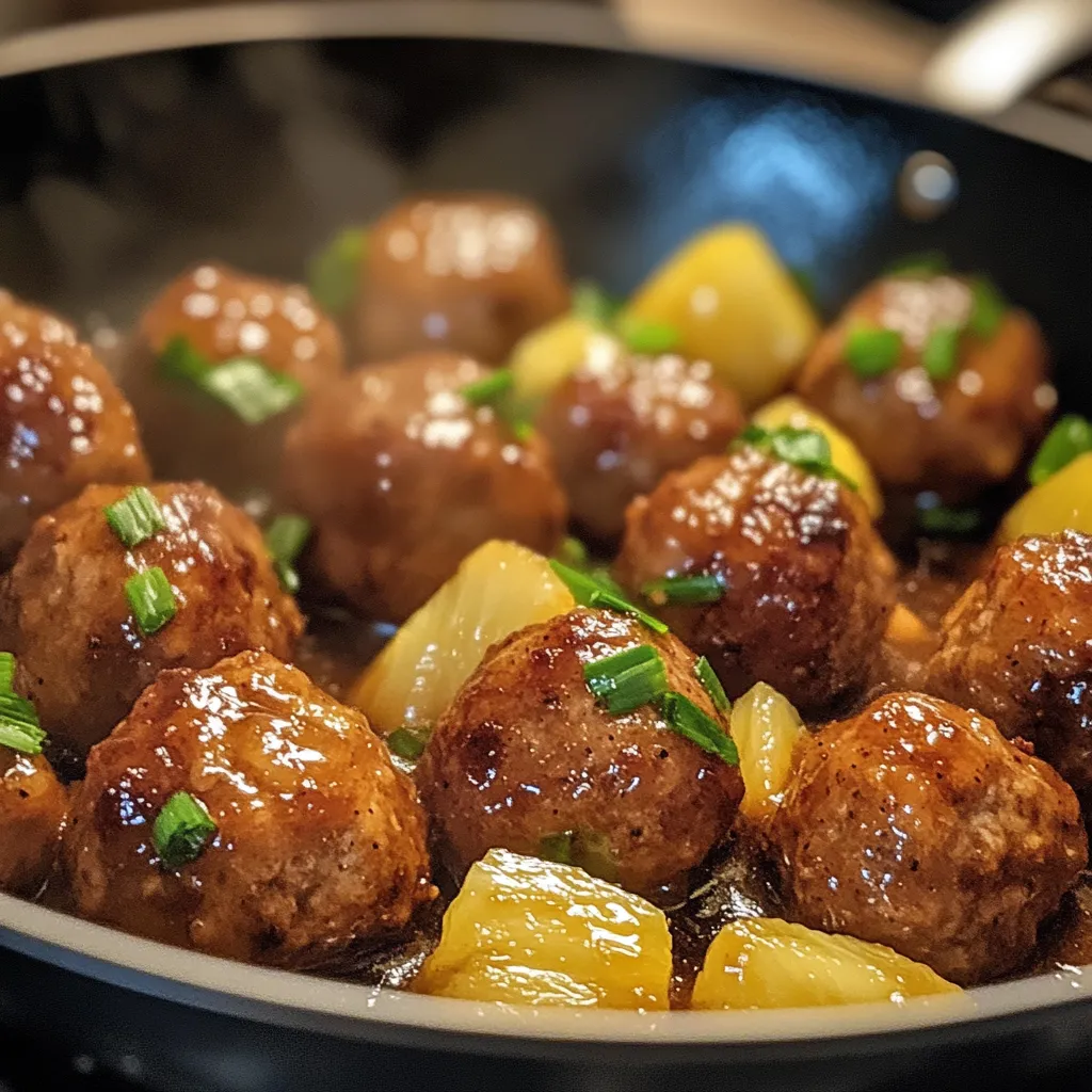 Teriyaki Pineapple Meatballs