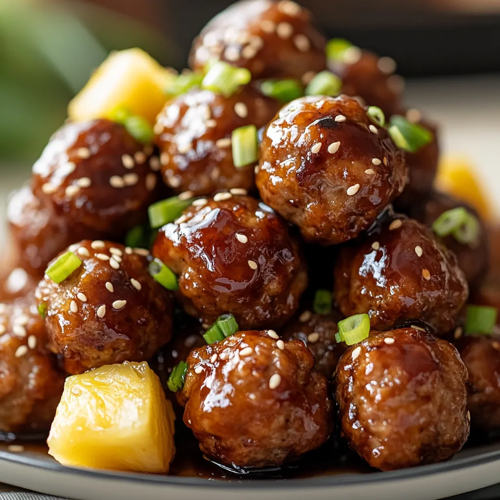 Teriyaki Pineapple Meatballs: Your New Favorite Recipe!